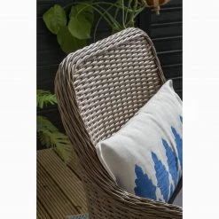 Chaises de jardin Villebon (lot de 2) - Tissu / Polyrotin - Anthracite / Marron -Serviettes Soldes 1000117628 180914 07322906 GALLERYIMAGES P000000001000117628