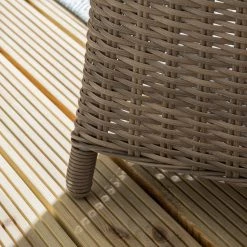 Chaises de jardin Villebon (lot de 2) - Tissu / Polyrotin - Anthracite / Marron -Serviettes Soldes 1000117628 180914 07323009 GALLERYIMAGES P000000001000117628