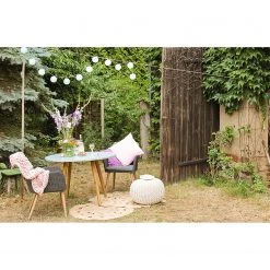 Chaises de jardin Dune (lot de 2) - Tissu / Polyrotin - Gris -Serviettes Soldes 1000118225 190806 10513900001 MOOD DETAILS P000000001000118225 mood