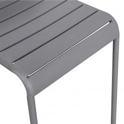 Chaises de jardin Kansas (lot de 2) - Fer - Gris -Serviettes Soldes 1000134359 190620 10531300014 GALLERYIMAGES P000000001000134359