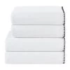 Twentyfour Serviettes bain Deluxe Prime (lot de 4) - Blanc -Serviettes Soldes 1000139245 181108 15592703 IMAGE P000000001000139245