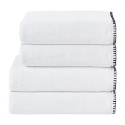 Twentyfour Serviettes bain Deluxe Prime (lot de 4) - Blanc