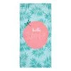 Twentyfour Serviette de plage Hello Summer - Tissu - Turquoise / Rose vif -Serviettes Soldes 1000139257 181108 15593214 IMAGE P000000001000139257