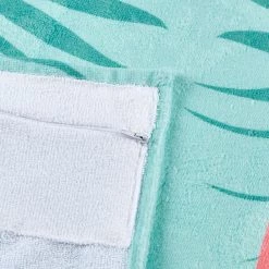 Twentyfour Serviette de plage Hello Summer - Tissu - Turquoise / Rose vif -Serviettes Soldes 1000139257 181108 15593217 GALLERYIMAGES P000000001000139257