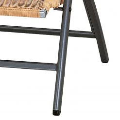 Best Freizeitmöbel Chaise pliante Romantica - Aluminium / Matière plastique - Anthracite / Beige -Serviettes Soldes 1000154990 190212 16420400084 GALLERYIMAGES P000000001000154990