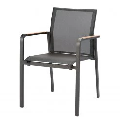 Best Freizeitmöbel Chaise de jardin Paros - Aluminium / Tissu - Anthracite