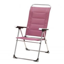 Best Freizeitmöbel Chaise pliante Young - Aluminium / Tissu - Argenté / Violet