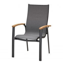 Best Freizeitmöbel Chaise de jardin Cavalese - Aluminium / Tissu - Anthracite