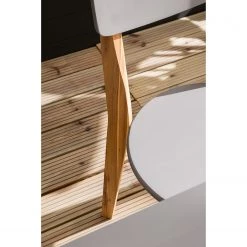 Chaises de jardin Lindholm (lot de 2) - Acacia massif - Gris / Marron -Serviettes Soldes 1000185440 200429 17423600004 DETAILS P000000001000185440