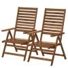 Jardi Chaises pilantes Mimo III (lot de 2) - Acacia massif - Marron -Serviettes Soldes 1000185456 200427 15540700007 IMAGE P000000001000185456