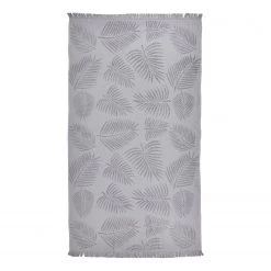 Twentyfour Serviette de Hammam Capri Palm - Étoffe de coton - Gris