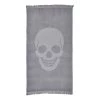 Twentyfour Serviette de Hammam Capri Skull - Étoffe de coton - Gris -Serviettes Soldes 1000201355 200203 08125300209 IMAGE P000000001000201355