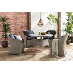 Chaises de jardin Clover (lot de 2) - Polypropylène / Polyester - Gris -Serviettes Soldes 1000218721 210504 14231000009 MOOD DETAILS P000000001000218721 mood