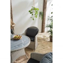 Chaises de jardin Clover (lot de 2) - Polypropylène / Polyester - Gris -Serviettes Soldes 1000218721 210504 14231000011 MOOD DETAILS P000000001000218721 mood