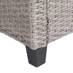 Jardi Fauteuil lounge extérieur Laurel - Polypropylène / Polyester - Gris / Beige -Serviettes Soldes 1000219434 210319 10545600031 DETAILS P000000001000219434