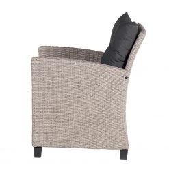 Jardi Fauteuil lounge extérieur Laurel - Polypropylène / Polyester - Gris / Beige -Serviettes Soldes 1000219434 210319 10545600032 DETAILS P000000001000219434