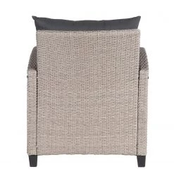 Jardi Fauteuil lounge extérieur Laurel - Polypropylène / Polyester - Gris / Beige -Serviettes Soldes 1000219434 210319 10545600033 DETAILS P000000001000219434