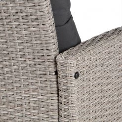 Jardi Fauteuil lounge extérieur Laurel - Polypropylène / Polyester - Gris / Beige -Serviettes Soldes 1000219434 210319 10545600034 DETAILS P000000001000219434