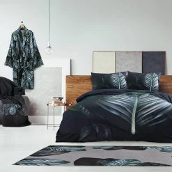 Kayoom Drap de bain Tropical - Coton - Vert / Noir -Serviettes Soldes 1000223816 200909 06362901904 MOOD DETAILS P000000001000223816 mood