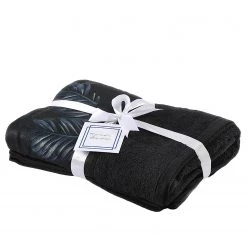 Kayoom Drap de bain Tropical - Coton - Vert / Noir -Serviettes Soldes 1000223816 200909 06363101906 DETAILS P000000001000223816