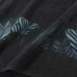 Kayoom Drap de bain Tropical - Coton - Vert / Noir -Serviettes Soldes 1000223816 200909 06363401909 DETAILS P000000001000223816