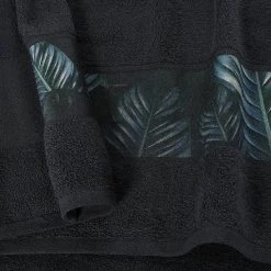 Kayoom Drap de bain Tropical - Coton - Vert / Noir -Serviettes Soldes 1000223816 200909 06363501910 DETAILS P000000001000223816