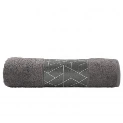 Kayoom Drap de bain Florence - Coton - Gris -Serviettes Soldes 1000223866 200909 06455502354 DETAILS P000000001000223866