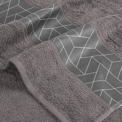 Kayoom Drap de bain Florence - Coton - Gris -Serviettes Soldes 1000223866 200909 06460002356 DETAILS P000000001000223866