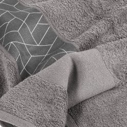 Kayoom Drap de bain Florence - Coton - Gris -Serviettes Soldes 1000223866 200909 06460102357 DETAILS P000000001000223866
