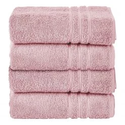 Done.® Serviettes Daily Uni I (4 éléments) - Coton - Rose vieilli