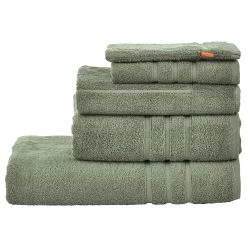 Done.® Serviettes Daily Uni (5 éléments) - Coton - Kaki