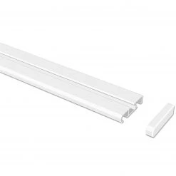 Flairdeco Rail coulissant Nybro (1-2 coulisses) - Blanc - Largeur : 280 cm