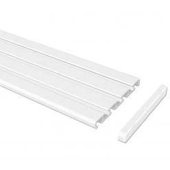 Flairdeco Rail coulissant Nybro (3-4 coulisses) - Blanc - Largeur : 300 cm