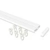 Flairdeco Rail coulissant Husby (1-2 coulisses) - Blanc - Largeur : 240 cm -Serviettes Soldes 1000229823 201118 12262300058 IMAGE P000000001000229823