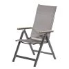 Merxx Chaise de jardin Trivero - Aluminium / Polyester - Gris -Serviettes Soldes 1000233876 210421 10533000011 IMAGE P000000001000233876