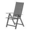 Merxx Chaise de jardin Florenz - Aluminium / Polyester - Gris -Serviettes Soldes 1000233877 210421 10533100015 IMAGE P000000001000233877
