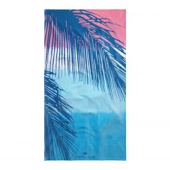 Tom Tailor Serviette de plage Palm Leaves - Coton - Aqua
