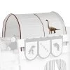 Lilokids Tunnel de lit Dinos - Marron -Serviettes Soldes 1000256844 210409 07411900035 IMAGE P000000001000256844