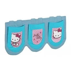 Lilokids Poche rangement pour lit Hello Kitty - Turquoise