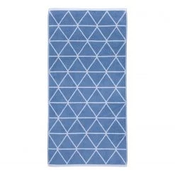 Freundin Home Collection Drap de bain Graphics Raute II - Éponge - Bleu