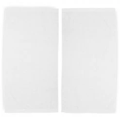 Heckett & Lane Serviettes de bain Moca (lot de 2) - Éponge - Blanc