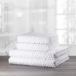 Kleine Wolke Serviette de toilette Leaf - Coton - Blanc -Serviettes Soldes 1000278922 210723 13294400399 MOOD DETAILS P000000001000278922 mood