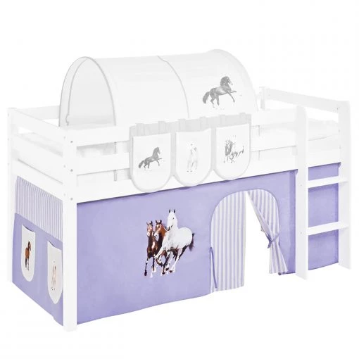 Lilokids Rideaux Chevaux - Lilas -Serviettes Soldes 1000290207 210909 12530200019 IMAGE P000000001000290207