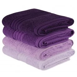 Twentyfour Serviettes Rainbow II (lot de 4) - Coton - Mauve