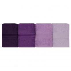 Twentyfour Serviettes Rainbow II (lot de 4) - Coton - Mauve -Serviettes Soldes 1000307638 211110 08320400070 DETAILS P000000001000307638