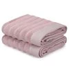 Twentyfour Serviettes Bombelli (lot de 2) - Coton - Rose / Gris -Serviettes Soldes 1000307639 211110 08320400043 IMAGE P000000001000307639