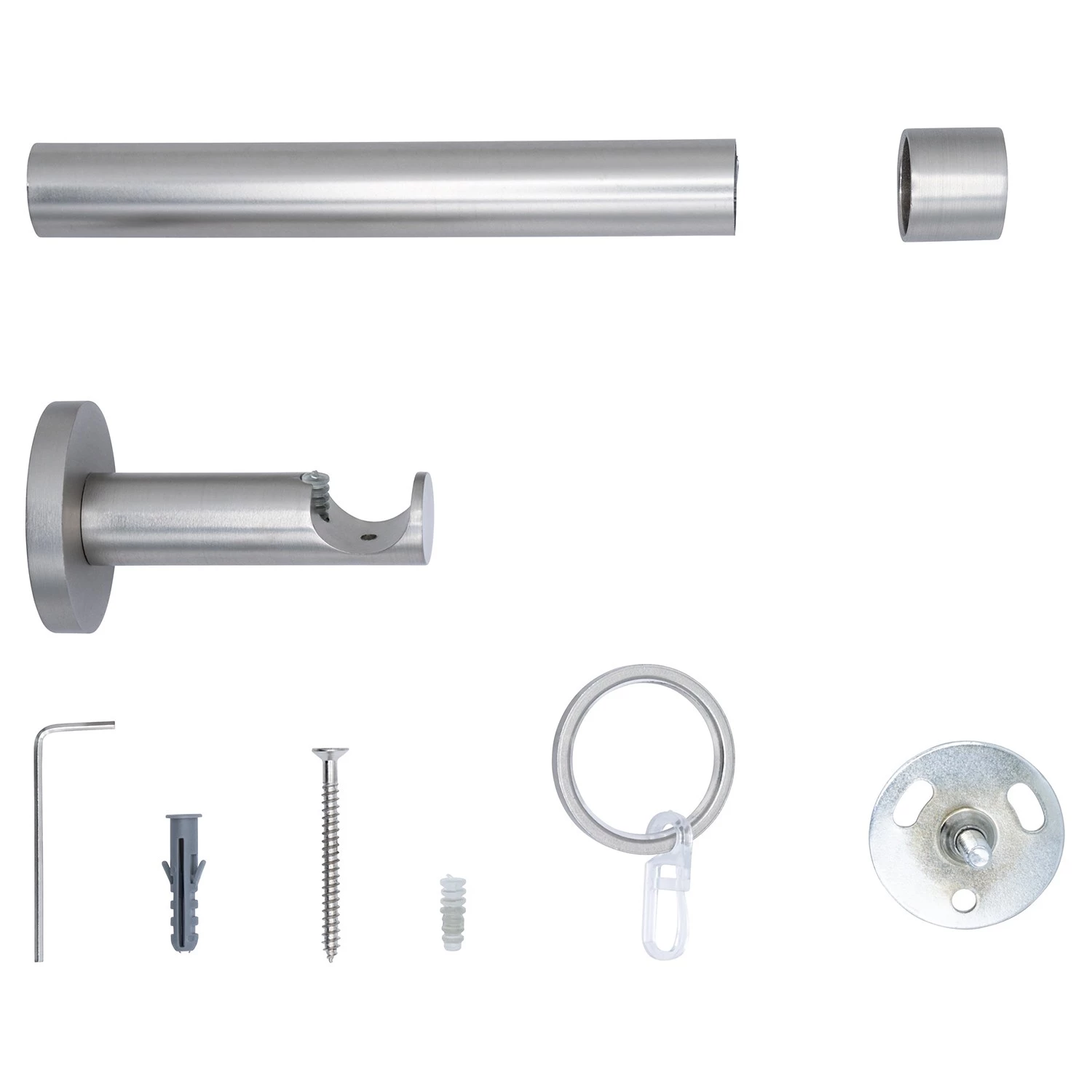 Mydeco Tringle sur mesure Cap I (simple) - Aluminium - Acier inoxydable - Largeur : 160 cm 5 Mydeco Tringle sur mesure Cap I (simple) - Aluminium - Acier inoxydable - Largeur : 160 cm – Image 3