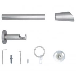 Mydeco Tringle sur mesure Rag I (simple) - Aluminium - Acier inoxydable - Largeur : 260 cm -Serviettes Soldes 1000320485 220118 13064600081 DETAILS P000000001000320485