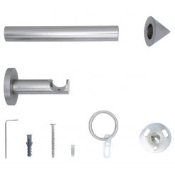 Mydeco Tringle sur mesure Cone (simple) - Aluminium - Largeur : 260 cm -Serviettes Soldes 1000320966 220118 13071701214 DETAILS P000000001000320966