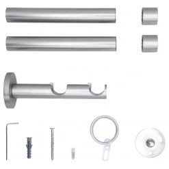 Mydeco Tringle sur mesure Cap II (double) - Acier inoxydable - Largeur : 110 cm -Serviettes Soldes 1000322213 220204 06110300050 DETAILS P000000001000322213